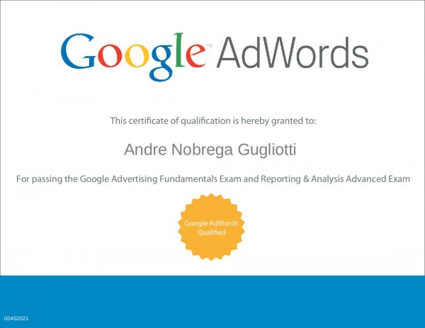 Google Adwords Reporting And Analysis - imagem: andregugliotti.com.br