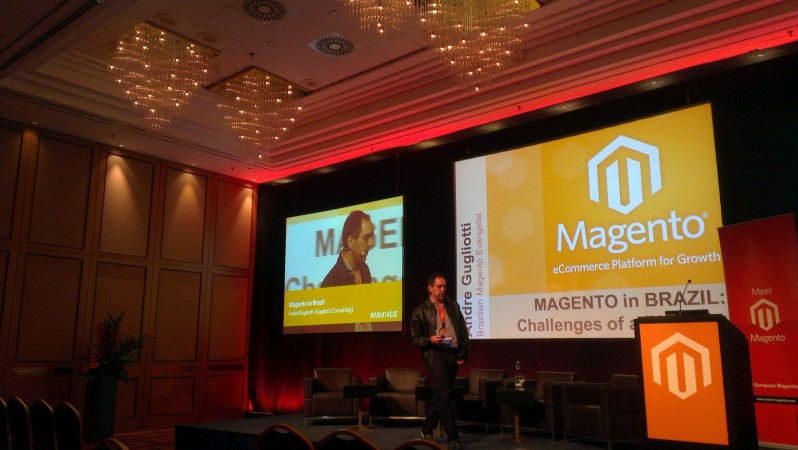 Andre Gugliotti no Meet Magento - imagem: divulgação