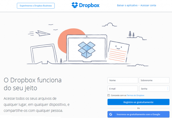 Dropbox - imagem: reprodução